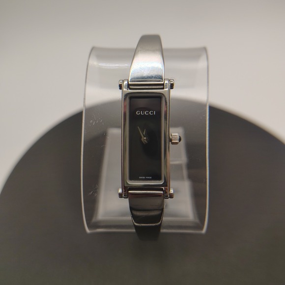 Vintage Authentic Gucci Swiss made Womens 1500L Quartz Watch Silver Restored - Picture 1 of 12